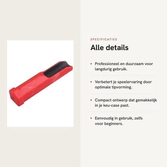 Billiard Gereedschap - Dailygoods- Cue Tip Shaper Professioneel