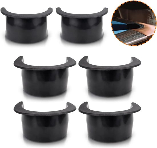 Billiard Hole Liners Set van 6 Stuks, Plastic Pocket Liners voor Biljarttafels, Accessoires voor Pooltafels en Bars