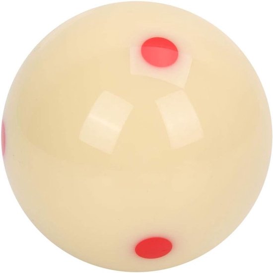 Billiard Oefenbal 5.8cm van Hars met Rode Punt voor Volwassenen en Kinderen, Ideaal voor Pool Training en Verbetering van Billiard Vaardigheden