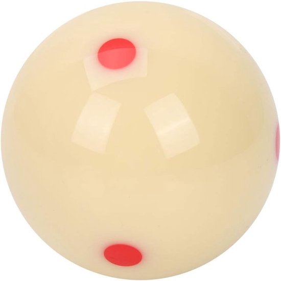 Billiard Oefenbal 5.8cm van Resin met Rode Punt, Ideaal voor Pooltraining voor Volwassenen en Kinderen