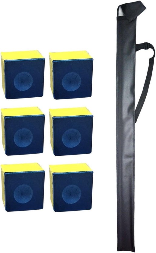 Billiard opslagtas voor 1-stick en 6-delige biljartpoeder, handige accessoires voor biljartliefhebbers, modern design.