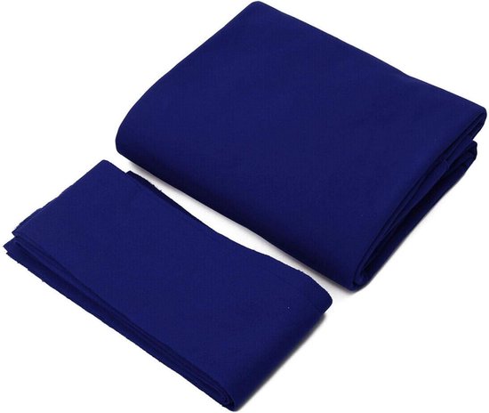 Billiard Tafelkleed - Pool Laken - Spelverbetering - Nauwkeurig Snijdbaar - 7 8 9 Voet - Blauw