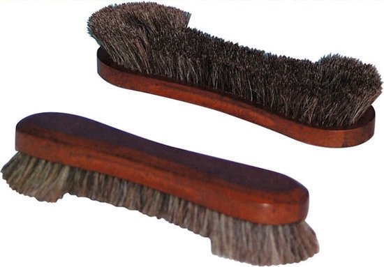 Borstel paardenhaar donkerbruin 26,5 cm. Schoonmaken biljart van Buffalo
