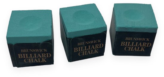 Brunswick - biljartkrijt - 3 stuks - biljart krijt - pool krijt - keu krijt van Merkloos