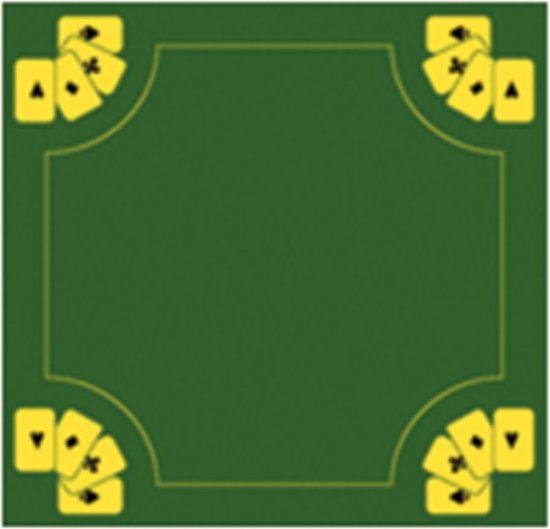 Buffalo kaartkleed 70 x 70 cm van Merkloos