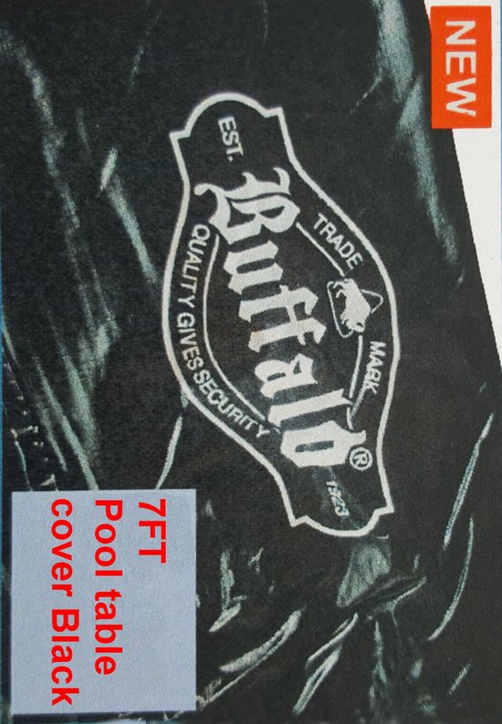 Buffalo pooltafel afdekhoes 7 ft zwart van Buffalo