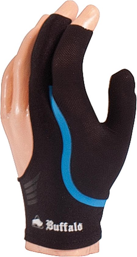Buffalo Reversible biljarthandschoen zwart/blauw L van Buffalo