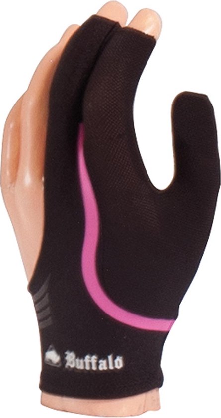 Buffalo Reversible biljarthandschoen zwart/roze S van Buffalo