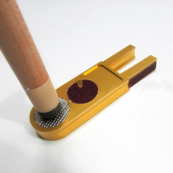 BukkitBow - Biljartkeu Tip Trimmer - Pool en Snooker Keu Shaper - Biljart Accessoire van Merkloos