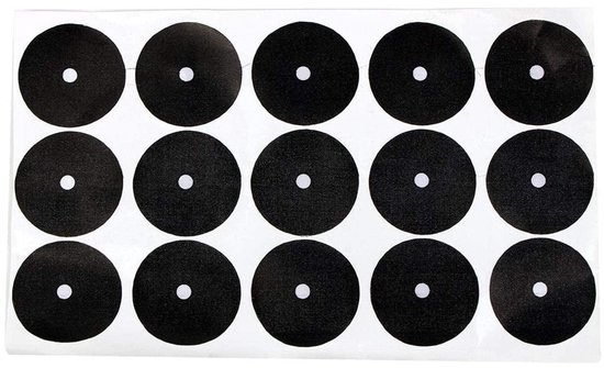 Byshayne- Biljartmarker 15 Stuks - Pooltafel Marker Dots - Billiard Punt Sticker - Snooker Spot Accessoires - Wit - 35cm - Biljartstip