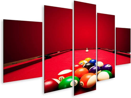 Canvas schilderij - Wanddecoratie - Speelkamer decoreren - 5-delige set - 170x80cm - Meerdere kleuren