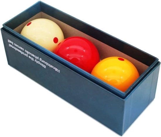 Carambole biljartballen set 61,5mm - fenolhars - premium kwaliteit - ideaal voor carambole spelen - ShopVlot