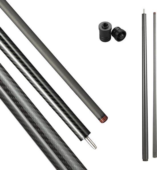 Carbon Fiber Keu - Biljart Keu - Pool Spelen - Uni Lock Snelkoppeling - 58 Inch - Zwart