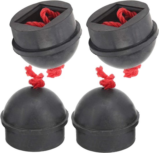 Chalk Holder, 4Pcs Billiard Chalk Holder Bag Rubber Billiard Pool Chalk Holders with Cord Accessory Cue Chalk Billiards & Pool van Merkloos