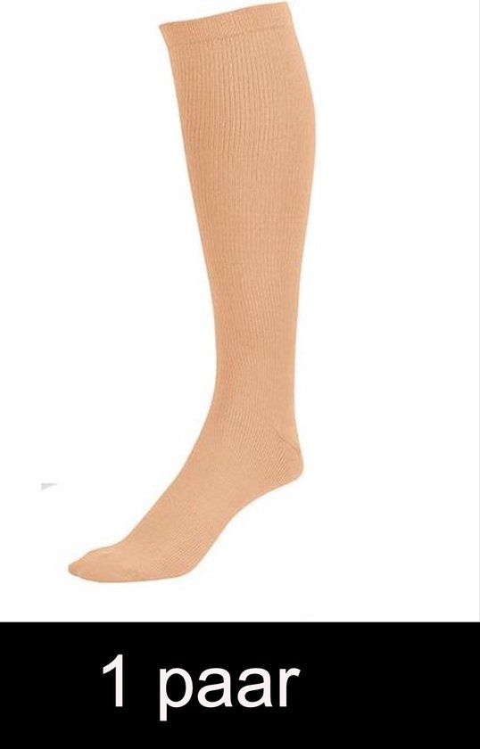 CHPN - Steunkousen - Compressie kousen - Sportsokken - L/XL - Compressie - Beige - Ondersteunende kousen - Reissokken van CHPN