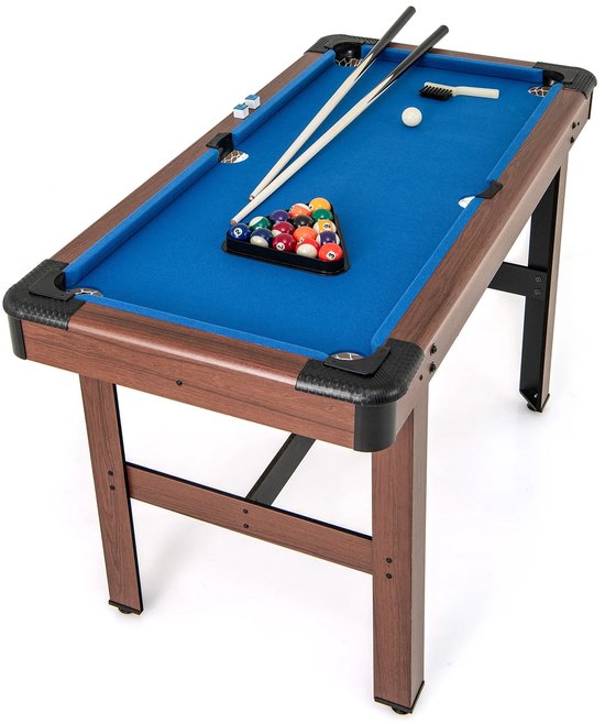 CINK Play® Pooltafel 122 cm – Inclusief Keu’s, Ballen & Accessoires – Compact Biljart – Indoor Speeltafel voor Thuis & Familie van Merkloos