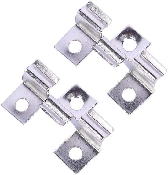 Clips 100 stuks, terrasclips, WPC planken bevestigingsclips 6,5 mm roestvrij stalen bevestigingsclips (8,5 mm)