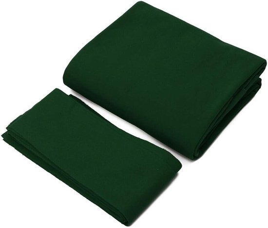 Combinatie van Kammen Wol en Nylon Biljartlaken voor Professionele Tafel - Duurzaam en Geschikt voor 7/8/9 Voet Tafel met 6 Stukken Strepen