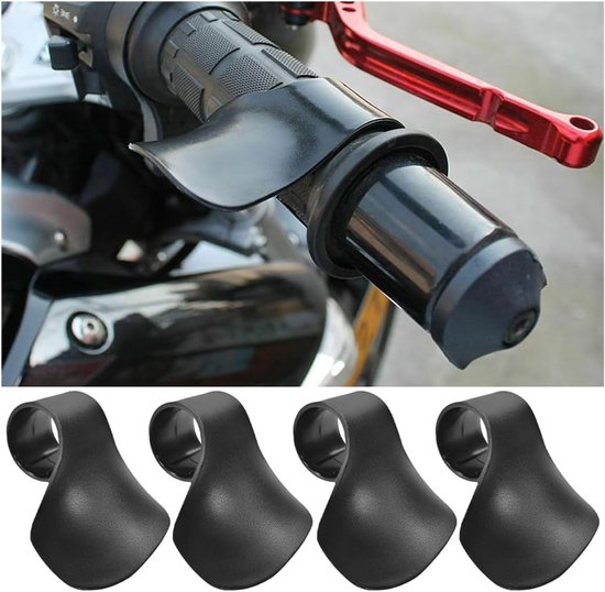 Comfortabele Cruise Control Polssteunen voor Motoren en Fietsen - Ondersteuning voor Polsen, Handvat Grip en Verlichting - Set van 4 Stuks