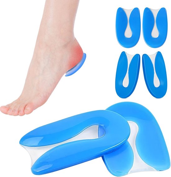 Comfortabele gel inlegzolen voor hielspoor, schokabsorberende hielkussens, orthopedische ondersteuning voor heren en dames