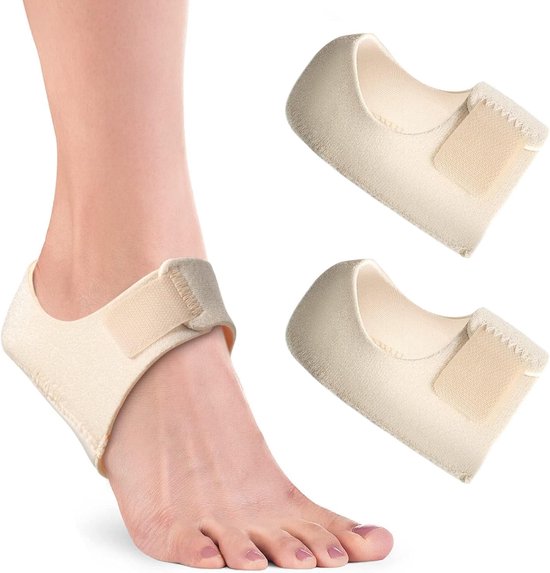 Comfortabele Gel Steunzolen voor Hielspoor en Plantar Fasciitis, Pijnverlichting en Ondersteuning voor Achilles Tendonitis en Droge Hielen