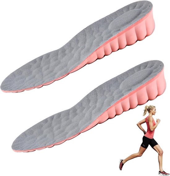 Comfortabele hielinlegzolen voor ademende schokabsorptie, 2.5 cm dik, maat 37/38, ideaal voor schoenen