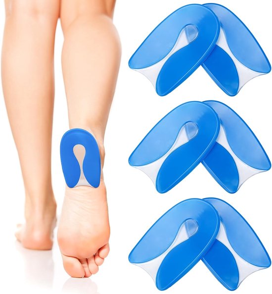 Comfortabele inlegzolen voor hielspoor, gelkussens voor achillespees, beschermende hielpads voor schoenen, unisex ontwerp, ideaal voor dagelijks gebruik.