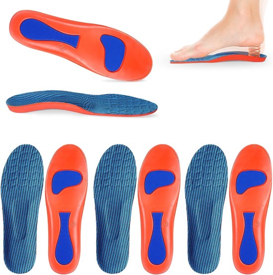 Comfortabele Orthopedische Inlegzolen voor Mannen en Vrouwen, Ergonomisch en Ademend, Ideaal voor Plantenfasciitis en Ondersteuning van de Voetboog