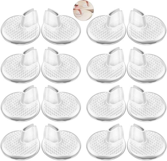 Comfortabele Teenvorken met Siliconen Kussens - 8 Paar Flip Flops voor Ondersteuning en Verlichting van Voetpijn