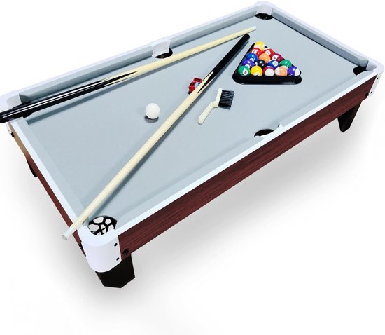 Compacte Mini Tafeltennistafel voor Kinderen en Volwassenen - Inclusief Complete Biljart Accessoireset
