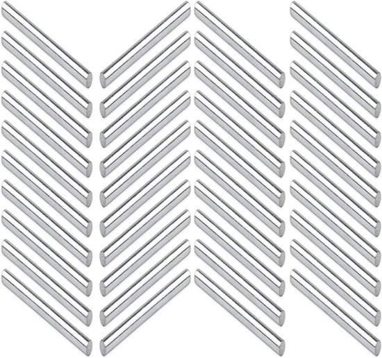 Complete set van 40 ondersteuningspennen, metalen pennen met stalen cilinder voor meubels, boekenplanken en kasten