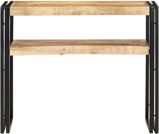 Console Mango 90x30x75 cm, wandtafel met planken