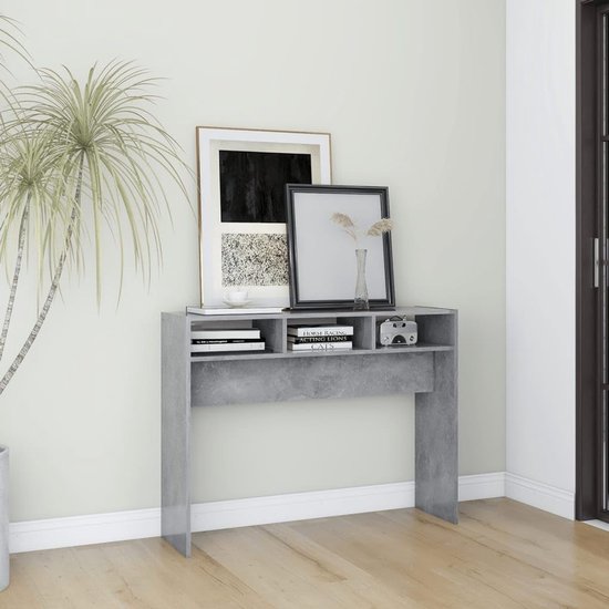 Consoletafel 105 cm van houtmateriaal, bijzettafel voor hal, woonkamer en kantoor, ideaal voor het opbergen van sleutels en decoratieve artikelen