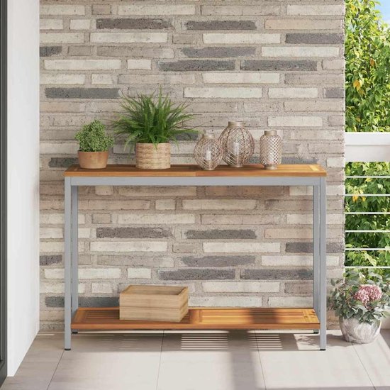 Consoletafel 110x35x75 cm grijs