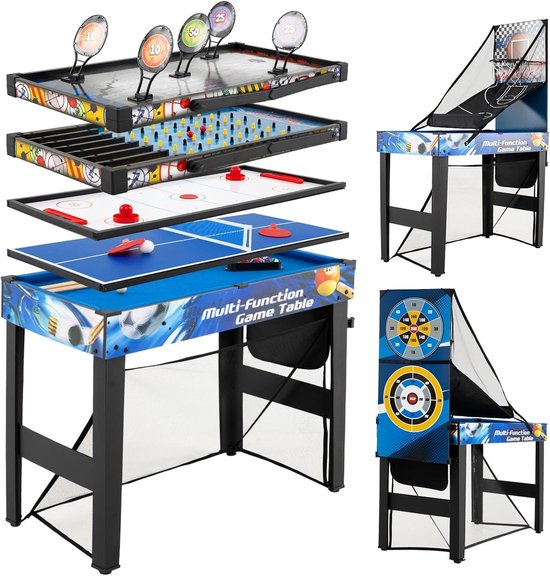 COSTWAY 10-in-1 multifunctionele speeltafel met tas voor kinderen en volwassenen
