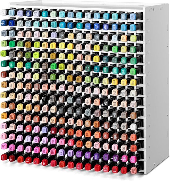Creatieve Desk Organizer voor Markers - PVC Marker Organiser Rack met Schroeven voor 240 Copic en Ohuhu Markers