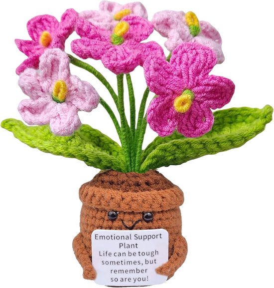 Creatieve Gehaakte Bloemen voor Emotionele Ondersteuning en Positieve Energie - Perfecte Cadeaus voor Vrienden en Familie