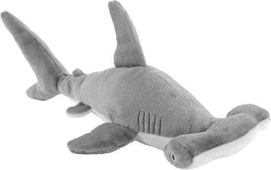 Cuddlekins hamerhaai, knuffeldier, 30 cm, pluche dier, vulling bestaat uit gesponnen gerecyclede waterflessen