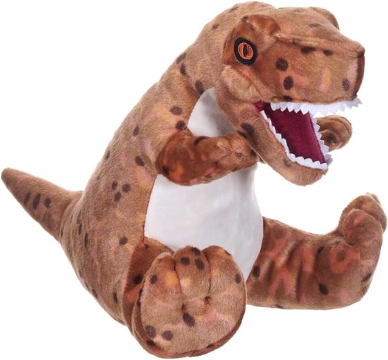 Cuddlekins T-Rex, gevuld dier, 30,5 cm, pluche speelgoed, vulling is gesponnen gerecyclede waterflessen