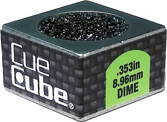 Cue Cube original Dime shape silver van $