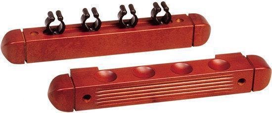 Cue rack for 4 cues Mahogany van Aramith