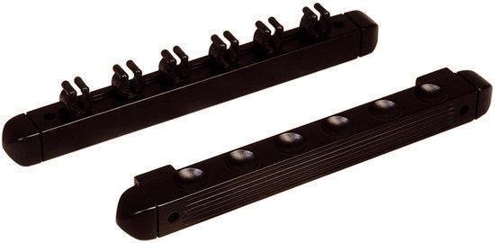 Cue rack for 6 cues Black van Peradon