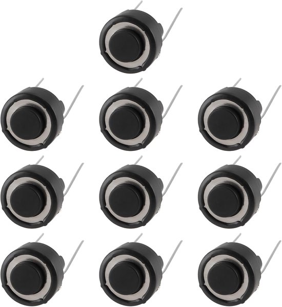 Dailygoods - 10 Stuks Play Pause Cue Knop Schakelaar voor DJ-apparatuur