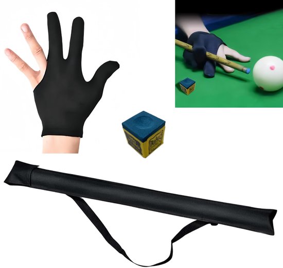 Dailygoods - Biljartkeu harde hoes met verstelbare riem, beschermhoes voor biljartkeu