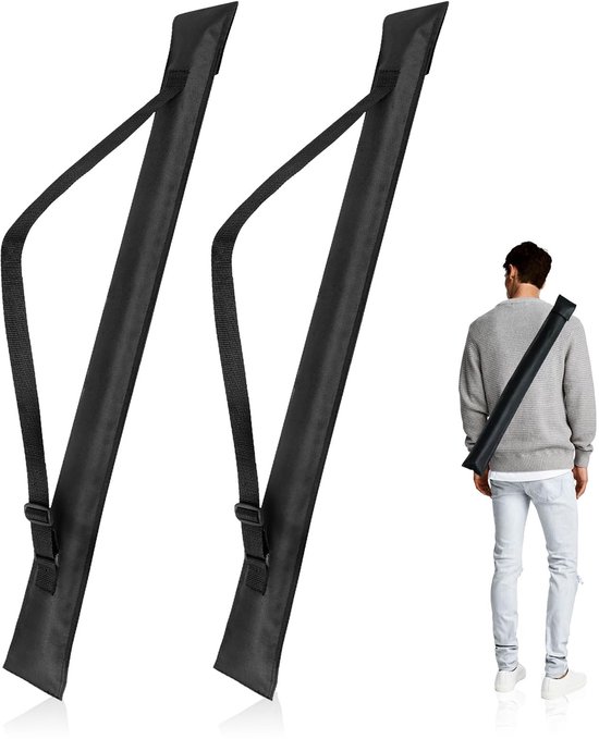 Dailygoods- Biljarttas 32 Inch - Opvouwbaar - Met verstelbare schouderband - Voor 1/2 biljartstokken - Hoogwaardige canvas - Bescherming tegen stof en krassen - Cuebag