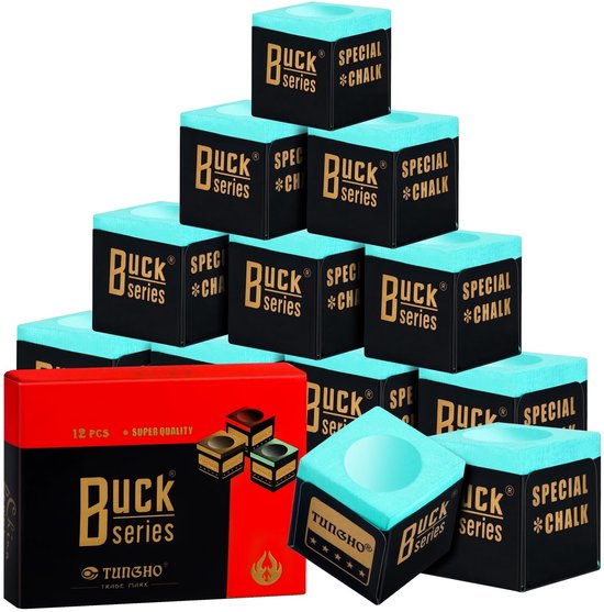 Dailygoods - Cosensi - Dailygoody - Billiard Chalk - Professionele biljartkrijt - 12 Stuks - Groen - Snooker Chalk - Perfect voor biljart en snooker - Geschikt voor enthousi... van Dailygoods