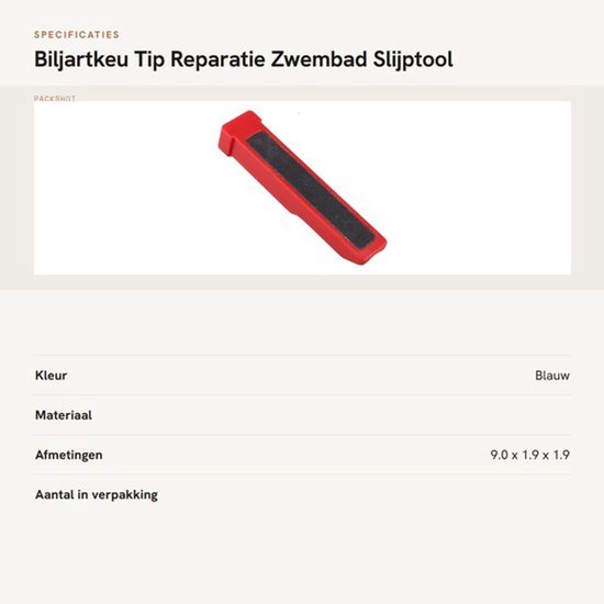 Dailygoods- Cue Tip Shaper - Billiard Gereedschap - Reparatie Tool