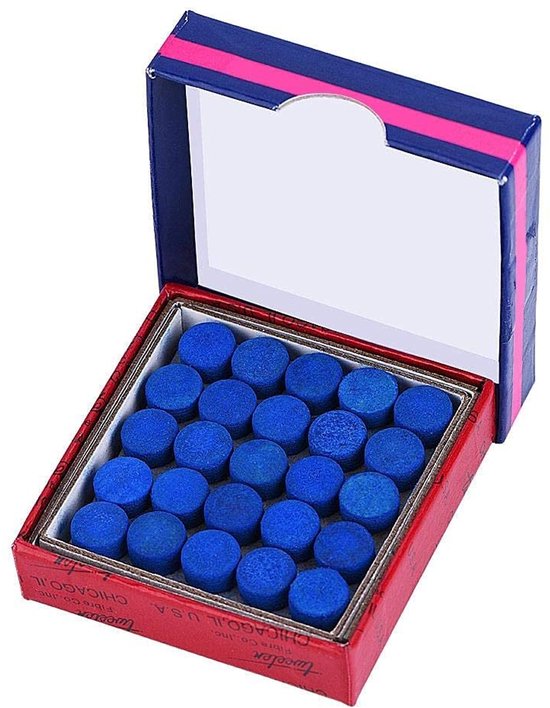 Dailygoods - Dailygoody - Keu Tips - Lijm-op Snooker Biljartkeu Tips - Duurzaam Leer - 13mm - Biljartaccessoires - Perfect voor Snooker en Biljart - 50 Stuks
