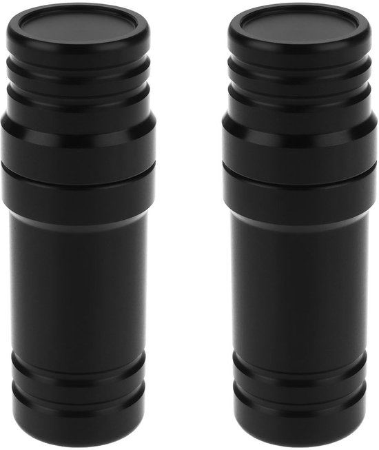 Dailygoods - Dailygoody - Set van 2 Billiard Cue Seal Protectors 3/8 x 10 - Beschermers voor Biljartkeu - Zwart