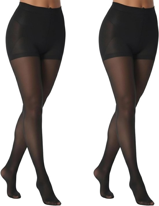 Dames Compressiekousen, Shaping Tights voor Ondersteuning en Comfort, 2 Paar voor Optimale Pasvorm